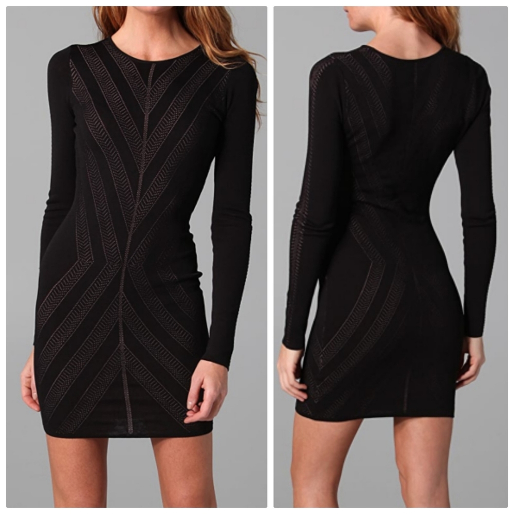 Torn by Ronny Kobo Corinne dress knit bodycon sweater dress L